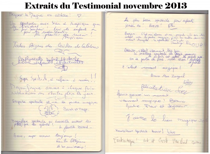 Le public parle du spectacle de magie de Zargal le magicien !